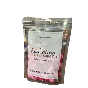 SKIP THE SPA Hydrating Bath Confetti Rose Water Pink 2.11oz